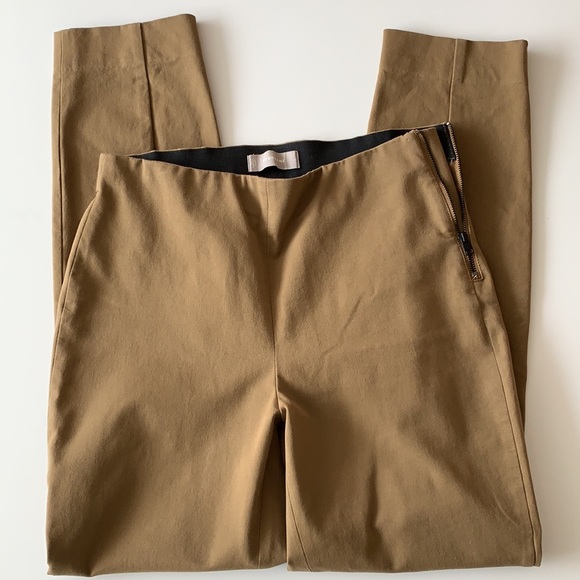 Everlane Side Zip Stretch Work Pants Tan Size 6 Skinny - Picture 12 of 15